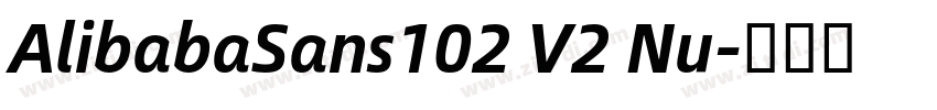 AlibabaSans102 V2 Nu字体转换